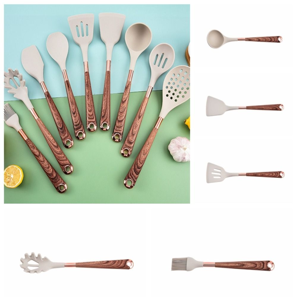 Wooden Spatula Long Handle Heat Resistant Spoon Non-Stick Pan Wood Shovel Cooking Spatula Kitchen Utensils Cookware〔CC11〕