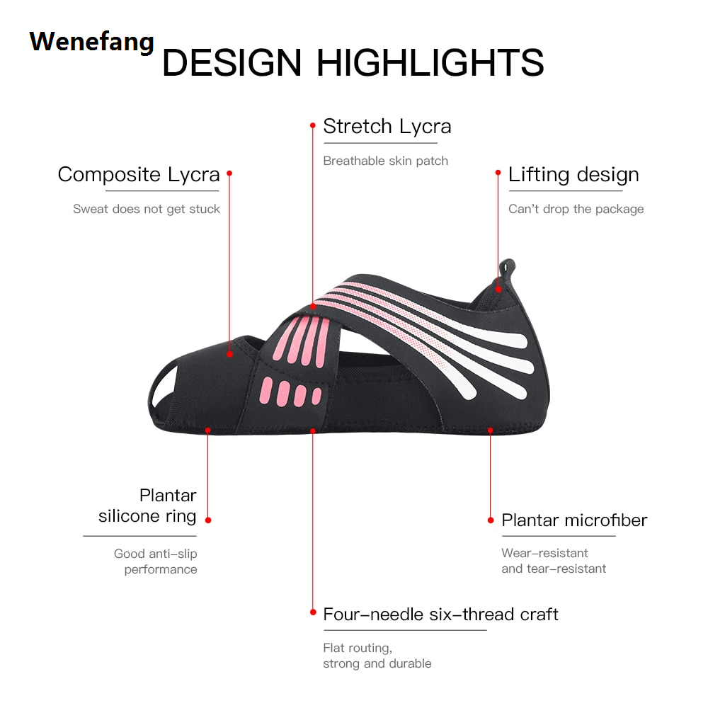 Wenefang Kyncilor Professional Non-slip Gym Yoga Shoes Flat Soft Anti-slip Sole Ballet Fitness Dance Shoes Pilates Yoga Shoes Socks