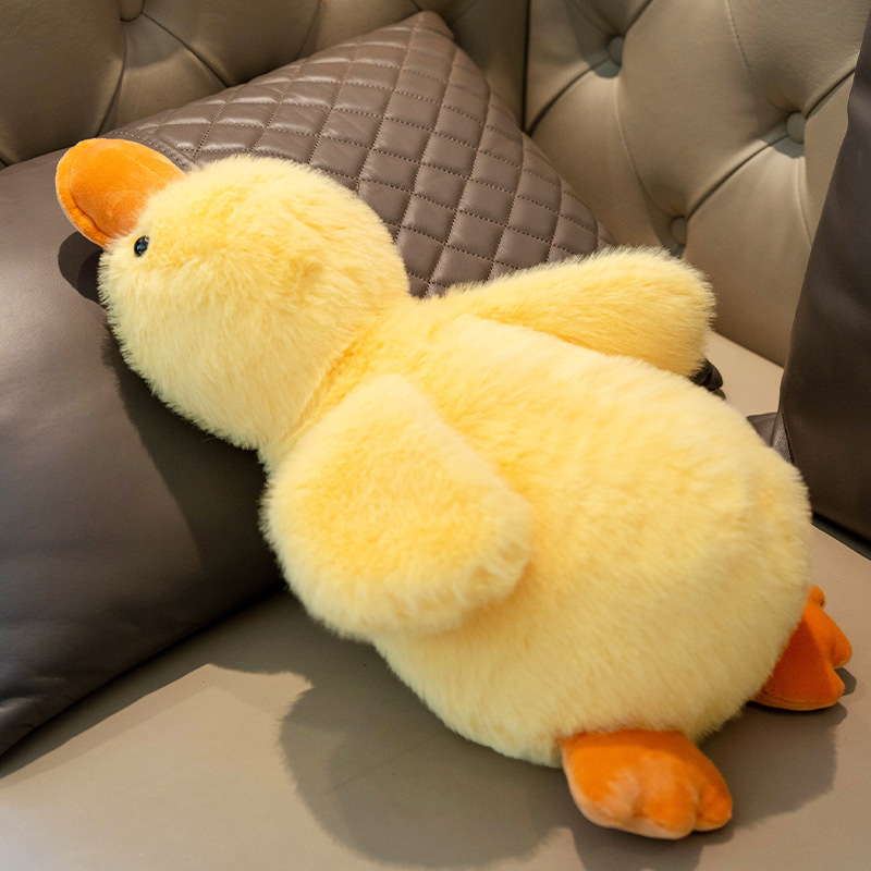[Fast Shipping][Hot selling in China] Cute Little Duck Plush Toy Yellow Duck Doll Sleeping Hug Companion Big White Goose Stuffed Animal Birthday Gift