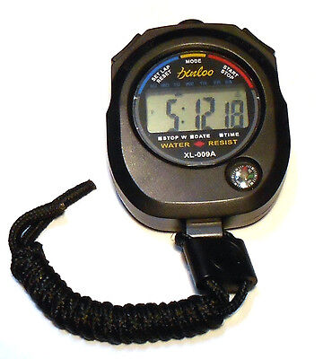Manual Counter Waterproof Digital LCD Stopwatch Chronograph Timer Sports Alarm Counter