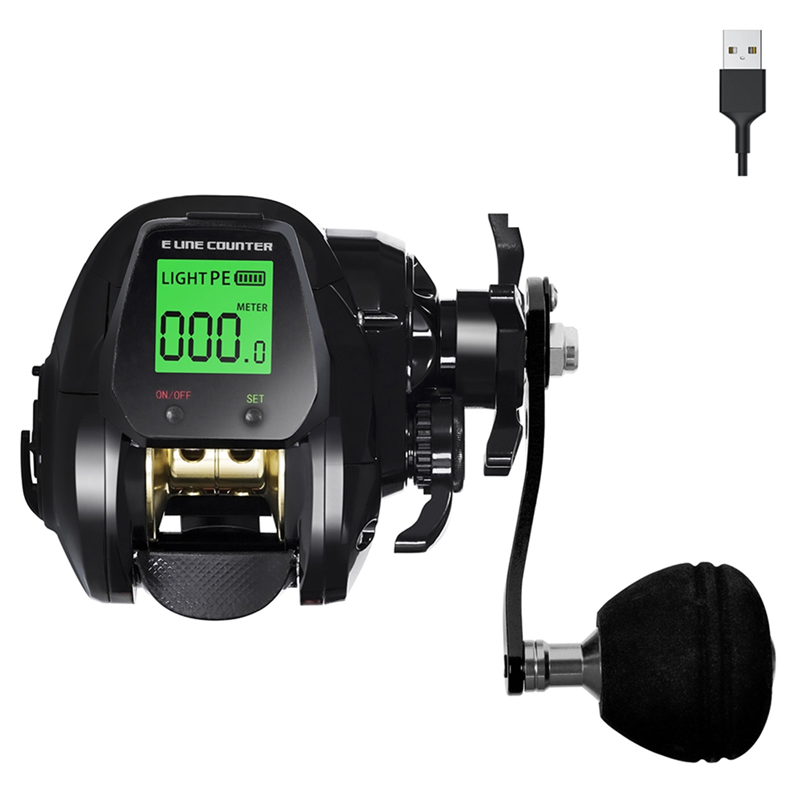 TX800 Baitcasting Reel Electronic Big Led Screen High Speed 7.2:1 10kg Cast Drum Wheel Casting Easy to Use Right