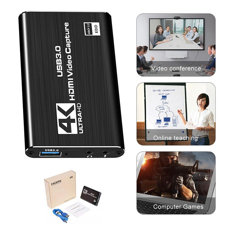 4K Audio Video Capture Card Full HD 1080P USB 3.0 HDMI Video Capture Device