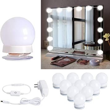 Hollywood Style 10 Dimmable USB Powered Mirror Light