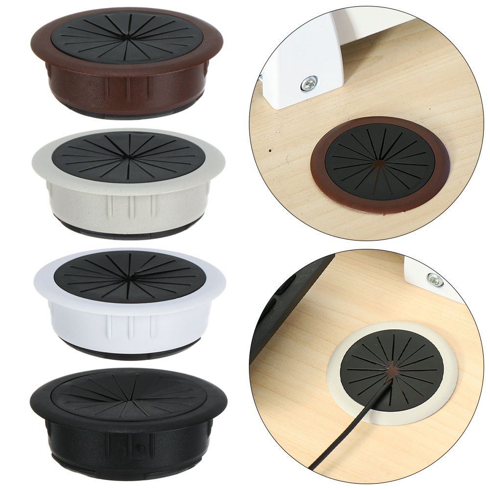 Hardware Cable Clamp Office Organizer Line Box Computer Grommet Wire Hole Cover Desk Table Cable Fastener