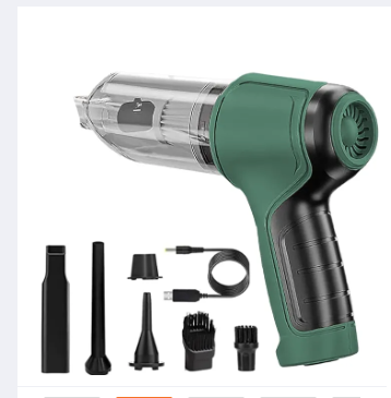 Lotus Industry Handheld Vacuum Cleaner and Blower Cordless 12000pa Strong Suction Power 120W Powerful Car Vacuum Cleaner and Blower Portable Rechargeable Car Vacuum Cleaner Cordless Air Blower for Car, Computer, Pet