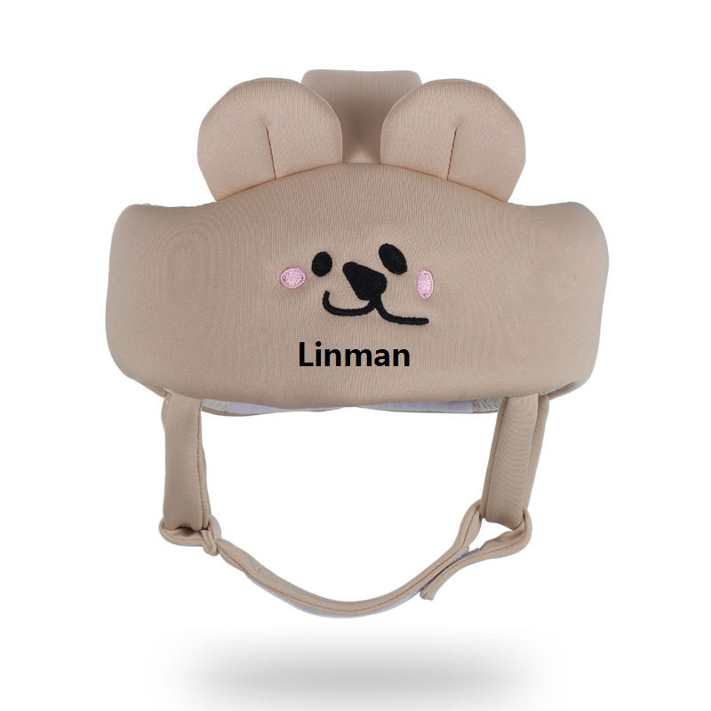 Linman 【linfang store】Baby Safety Helmet Hat Cartoon Hat Sec2025 urity Breathable Hat for Toddler Walking Crawling Cap