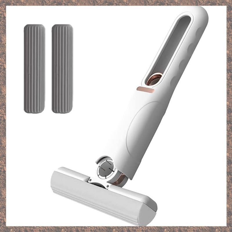 Hand-Washing Lazy Sponge Mop Home Mini Desktop Glass Cleaning Mop for Cleaning Shutters, Vents,
