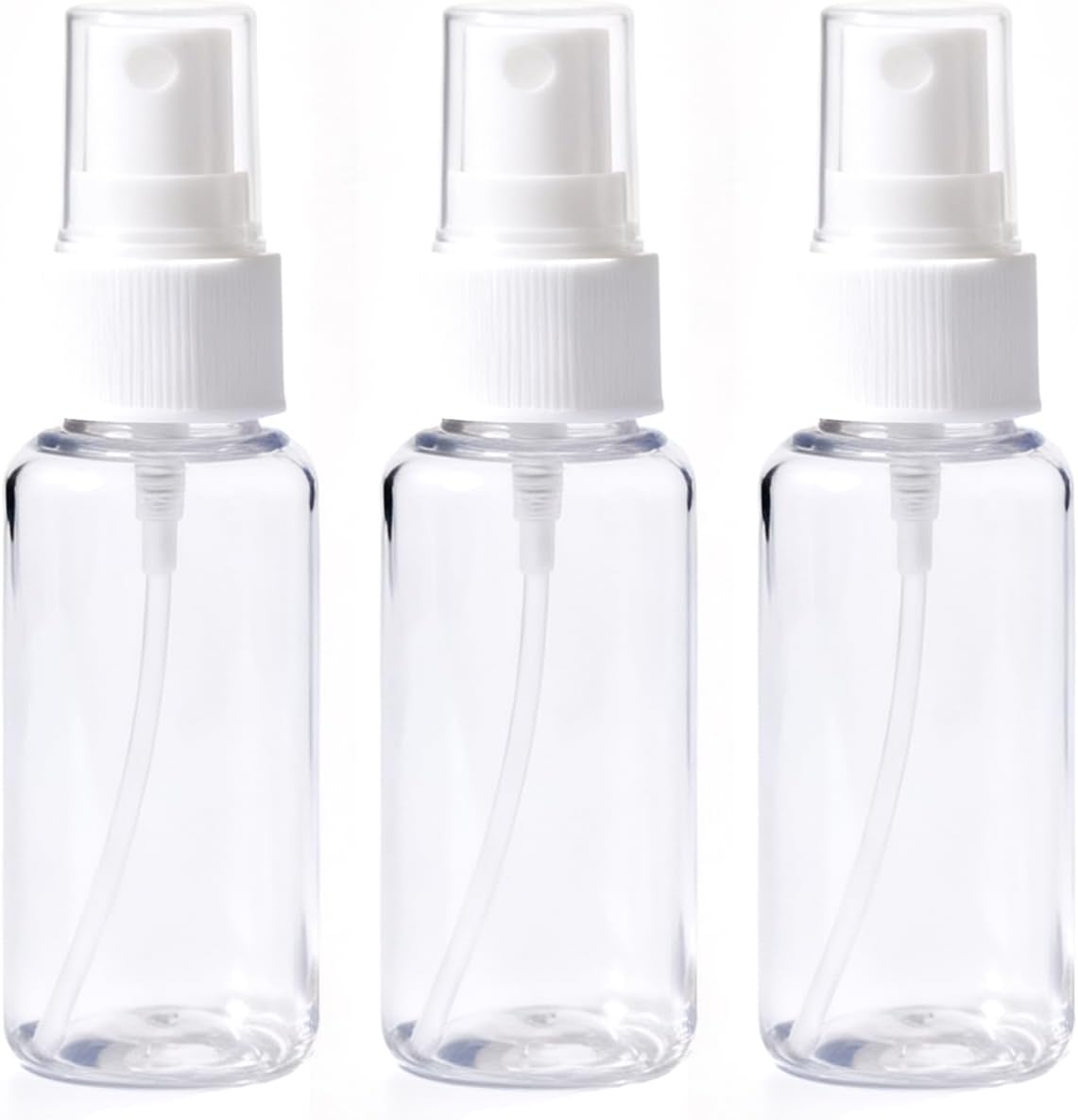 3 Pack 50ml Spray Bottles Small Clear Spray Bottles Portable Travel Bottles Small Empty Spray Bottles for Perfumes, Oils, Alcohol and Water (3 x 50ml
