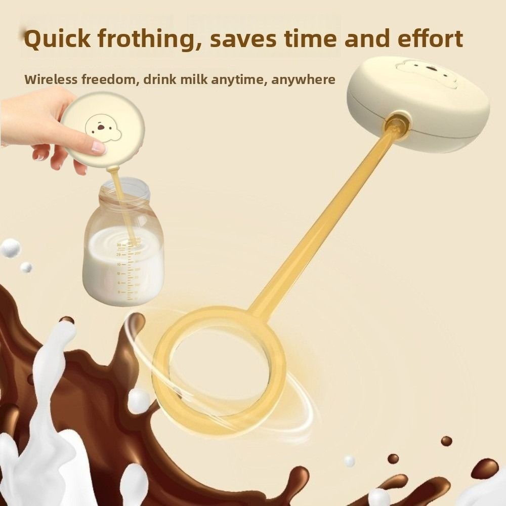 Milk Foamer Wireless Electric Milk Frothers Electric Automatic Milk Foaming Mixer Battery Model Portable Electric Handheld Blender Cappuccino Maker
