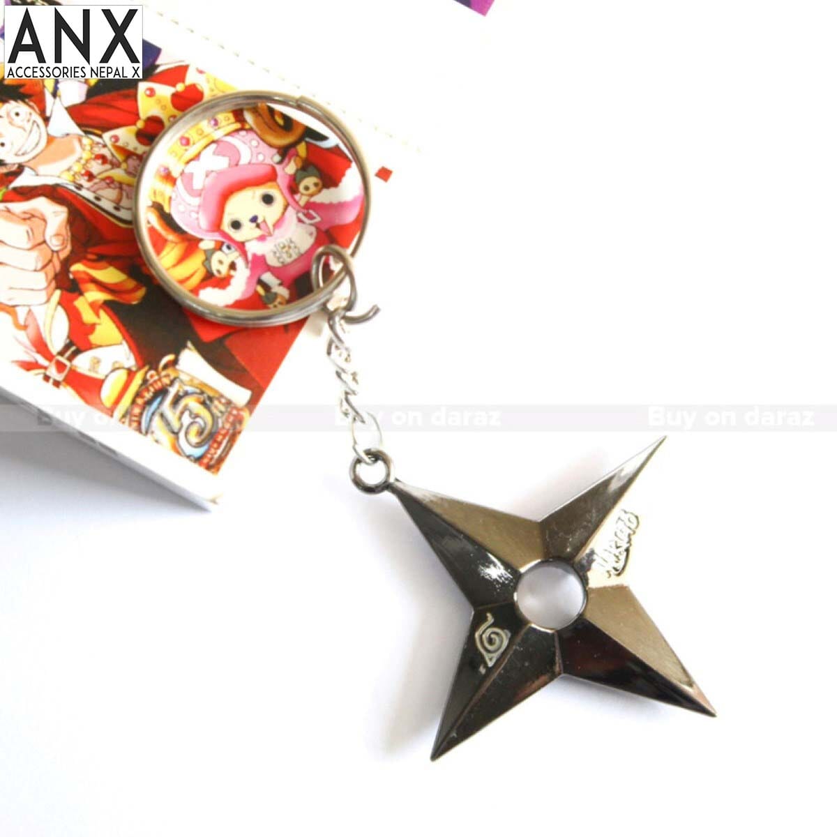 ANX Metal Anime Keychain For Anime Lovers / Available in One Piece And Naruto