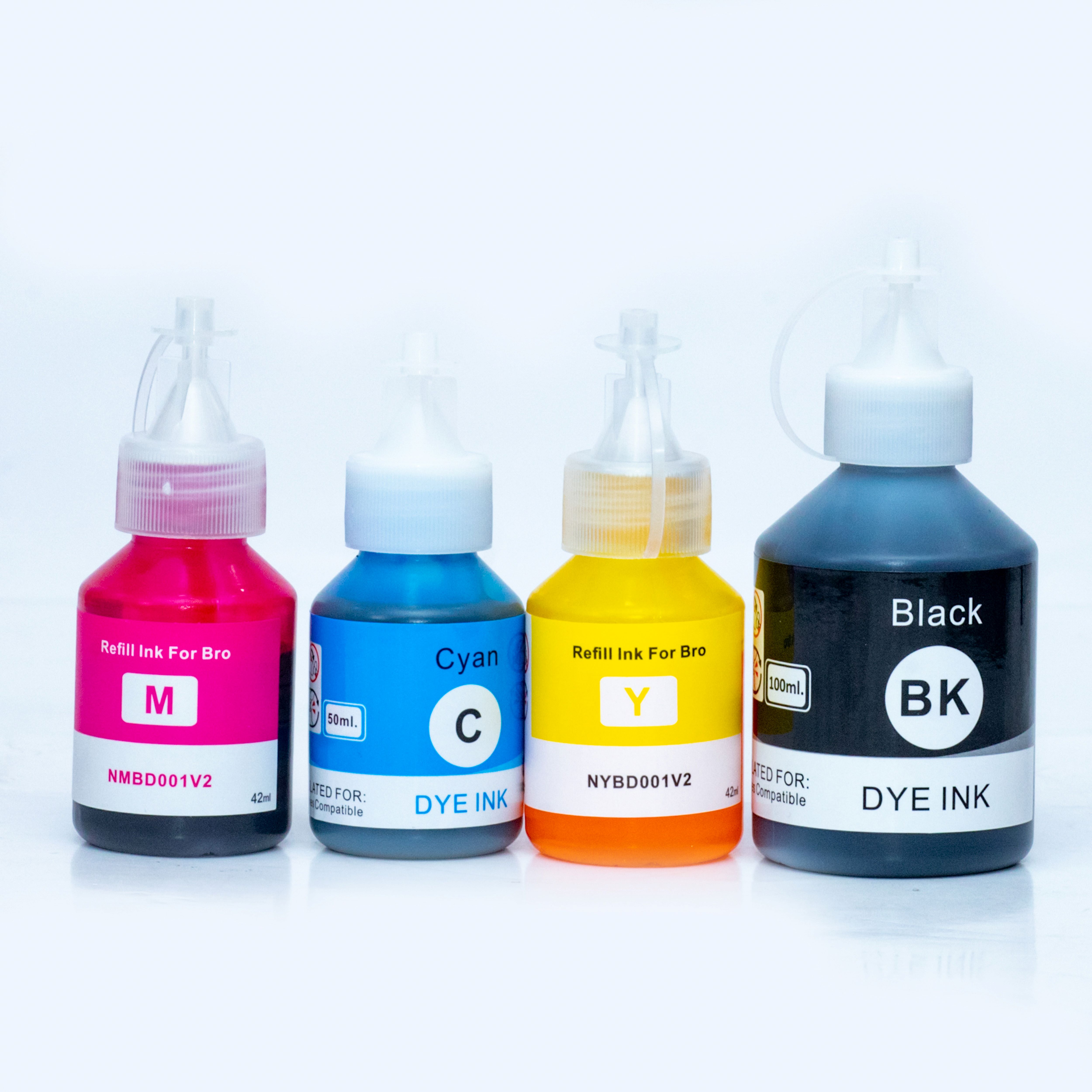 Compatible Refill Ink for Brother Ink Tank Printers - DCP-T300, T310, T500W, T700W, and MFC-T800W.