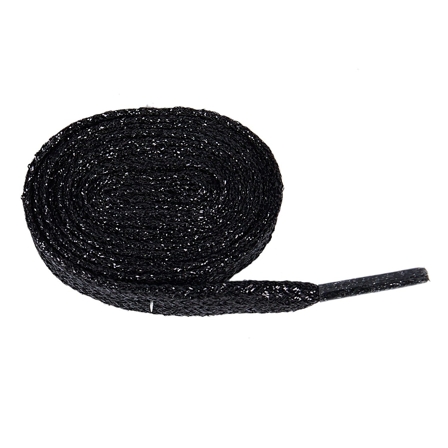 NXFDSIOZ shiny flat 1 pair laces in shoe lace black