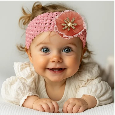 Premium Soft & Stylish Multicolor Headbands for Newborns and Toddlers (Set of 3) - Best Color Combo ( Design May Differ)