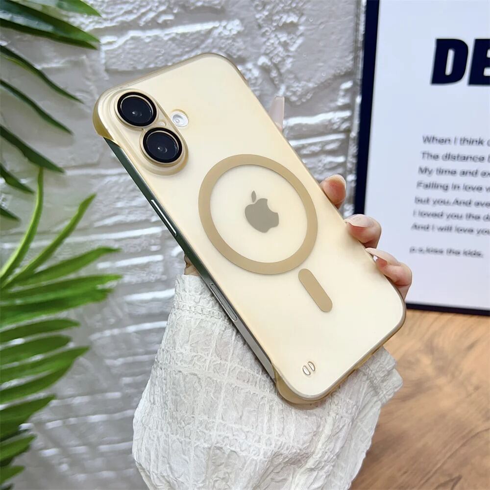 HODON Colorful Acrylic Magnetic Glitter Case For iPhone 16e 15 14 13 12 11 Pro Max 16 Plus Cases for Magsafe Wireless Charge Ultra Thin Clear Hard Cover