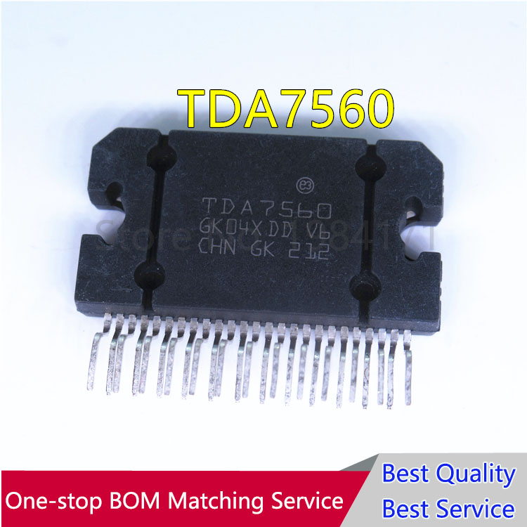 1Pcs TDA7560 A7560 ZIP-25 Chip is 100% work of good quality In Stock 4 x 45W QUAD BRIDGE CAR RADIO AMPLIFIER PLUS HSD IC NEW