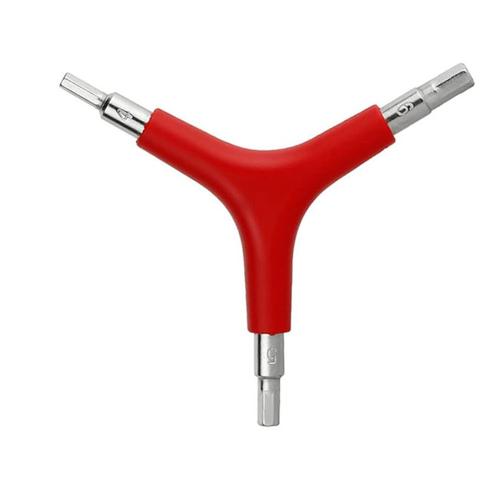 Portable 3 Way Hex Wrench Repair Tool Steel Inner Hexagon Spanner 4/5/6mm Wear-resistant Bicycle Repair Wrench For Outdoor