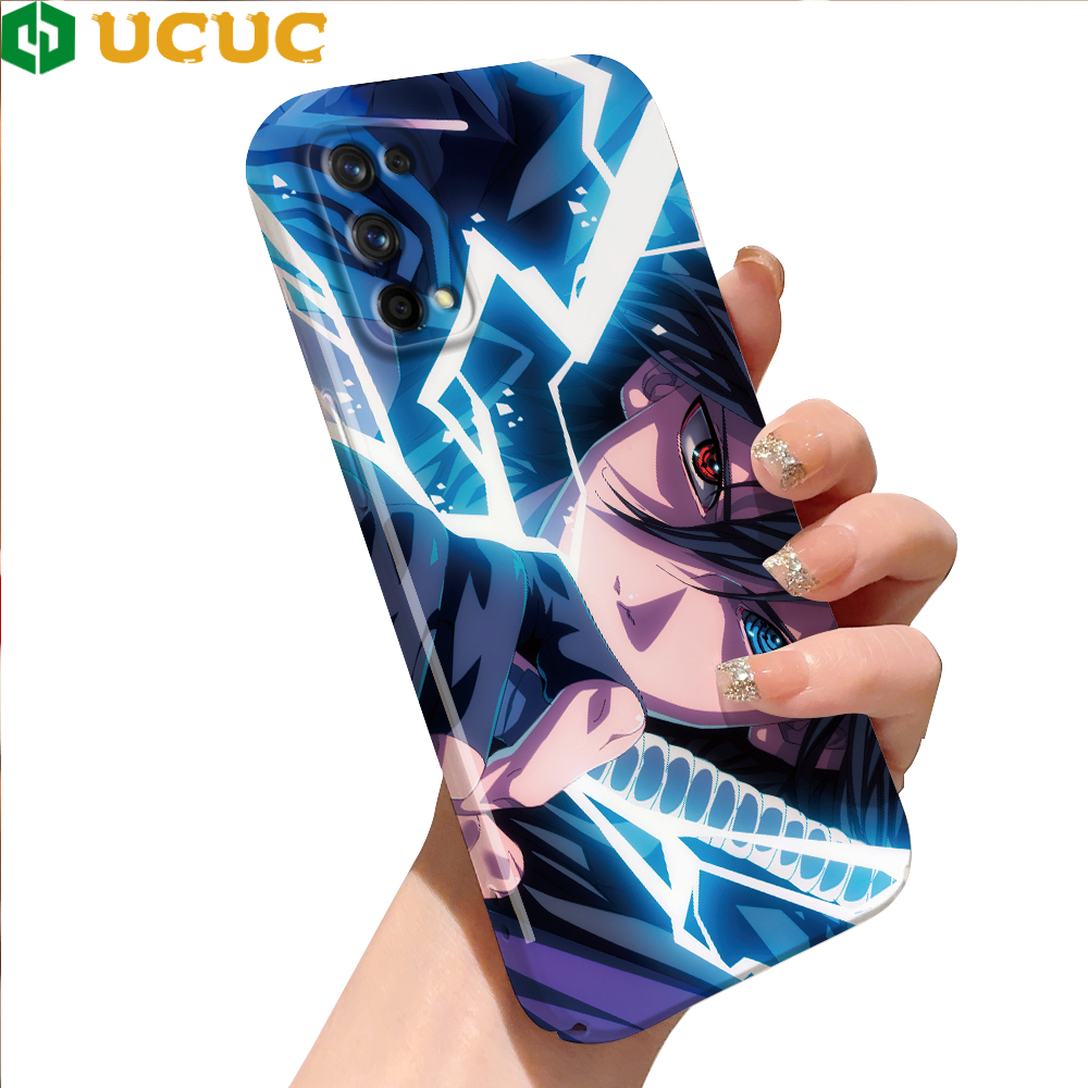 UCUC for Realme 3 Back Cover Purple Love Luxury Glossy Hard Plastic Phone Cases