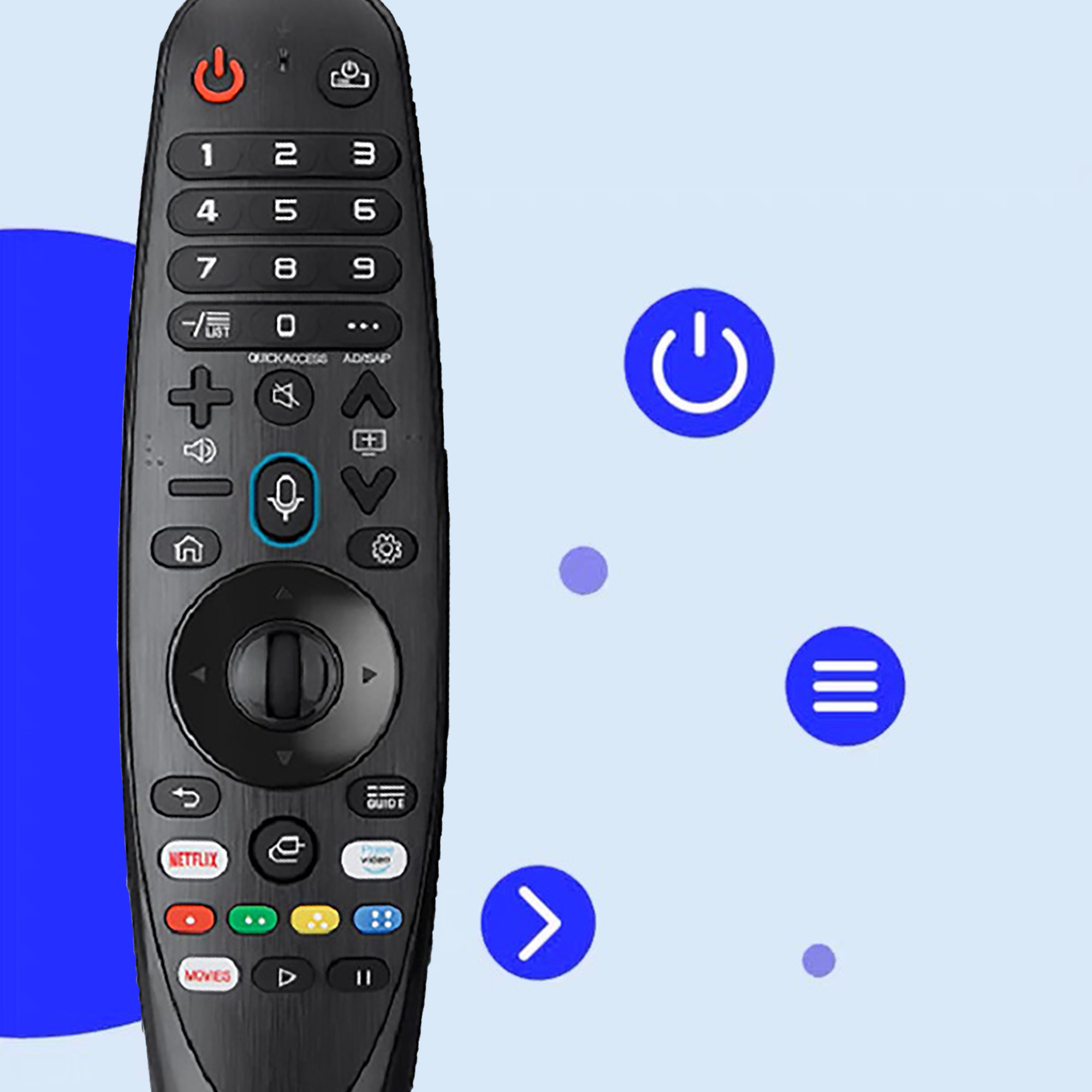 NEW Replacement for Magic Remote Control with Pointer Voice Function for Smart TV UHD OLED QNED TVs Compatible Netflix Hot Key
