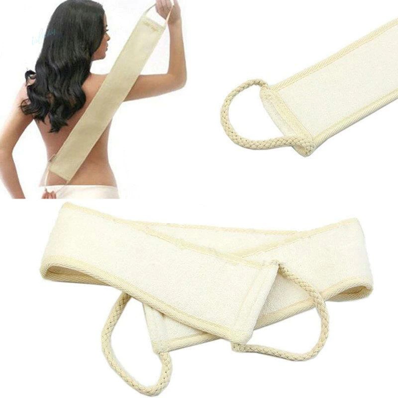 Natural Loofah Back Strap: Exfoliating Scrubber for Bathing