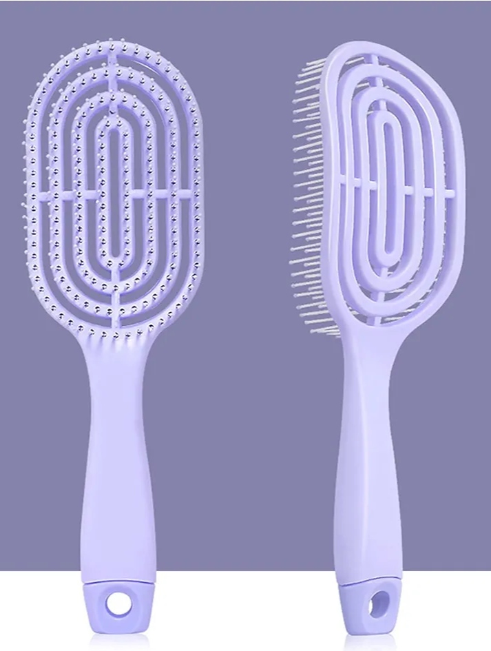 Curved Vented Hair Brush Detangling Styling Hair Massage ...