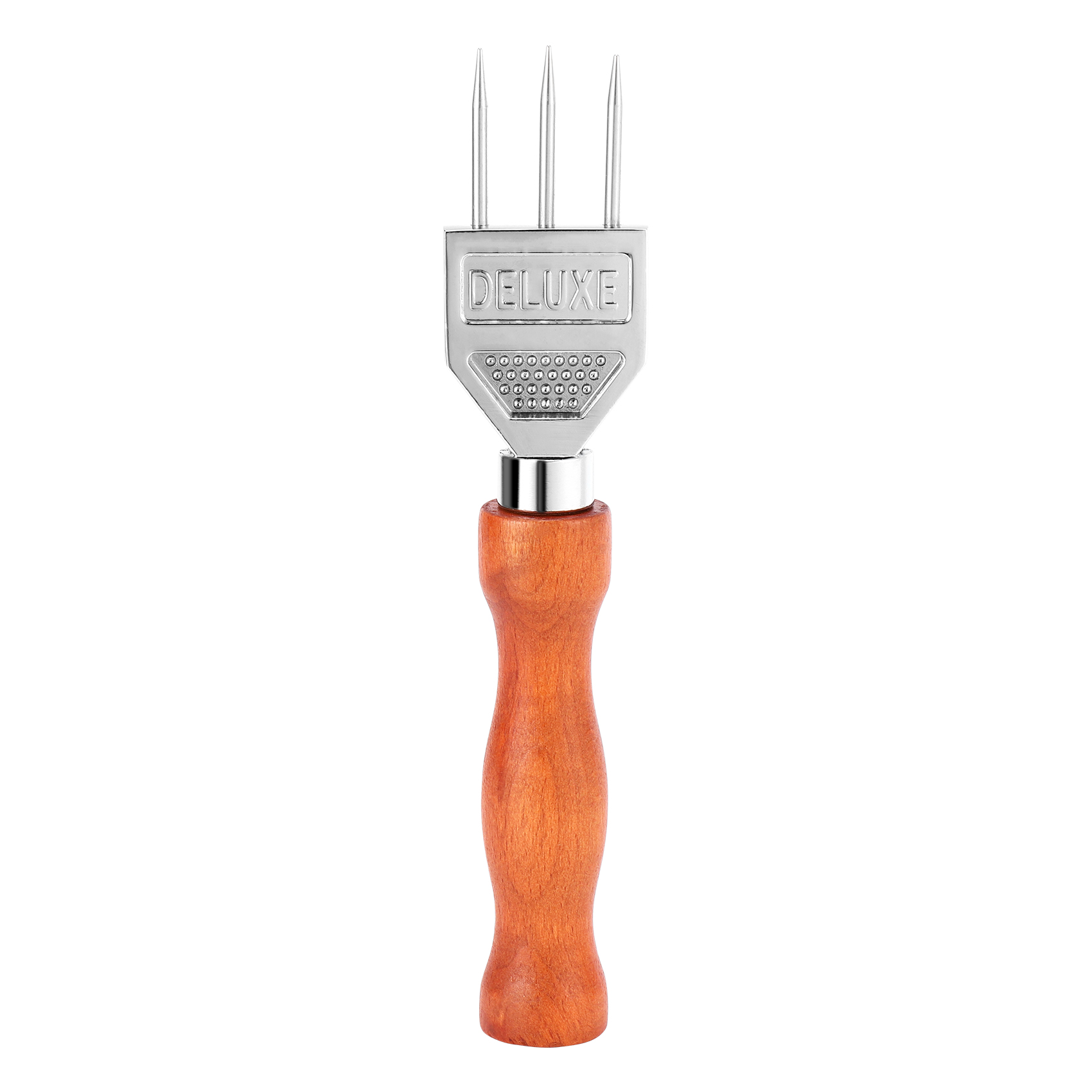 OUMERY Ice Pick - Sturdy Ice with Solid Wood Handle, 304 Stainless Steel Three Pronged Ice Crusher for Cocktail Bartender