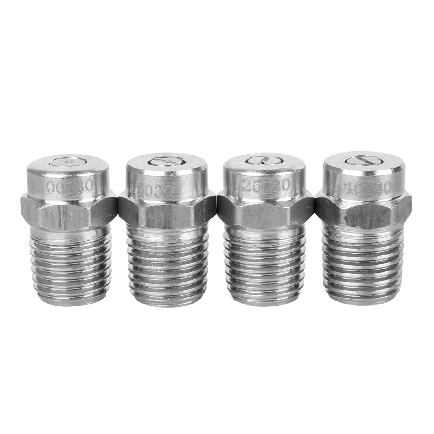 NAMUNY Universal Pressure Washer Cleaner Nozzle,Replacement Thread Type Nozzle To Water Broom Undercarriage Cleaner,4000Psi, 1/4Inch Male Npt,4 Packs,0,15,25,40 Degrees