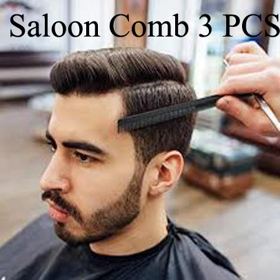Pack Of 3 Saloon Comb - Black Color