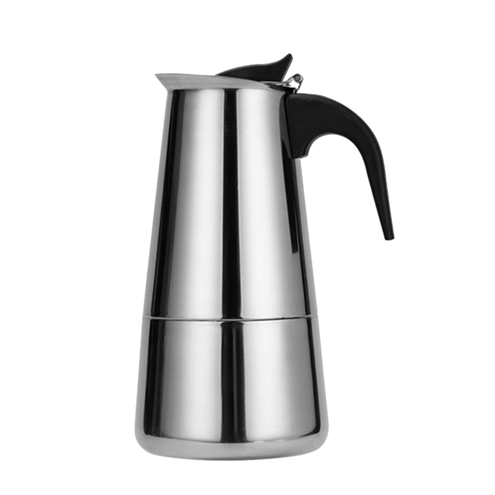 Stainless Steel Coffee Pot Mocha Coffee Latte Filter Stove Coffee Maker Pot Filter Beverage Tools 300Ml