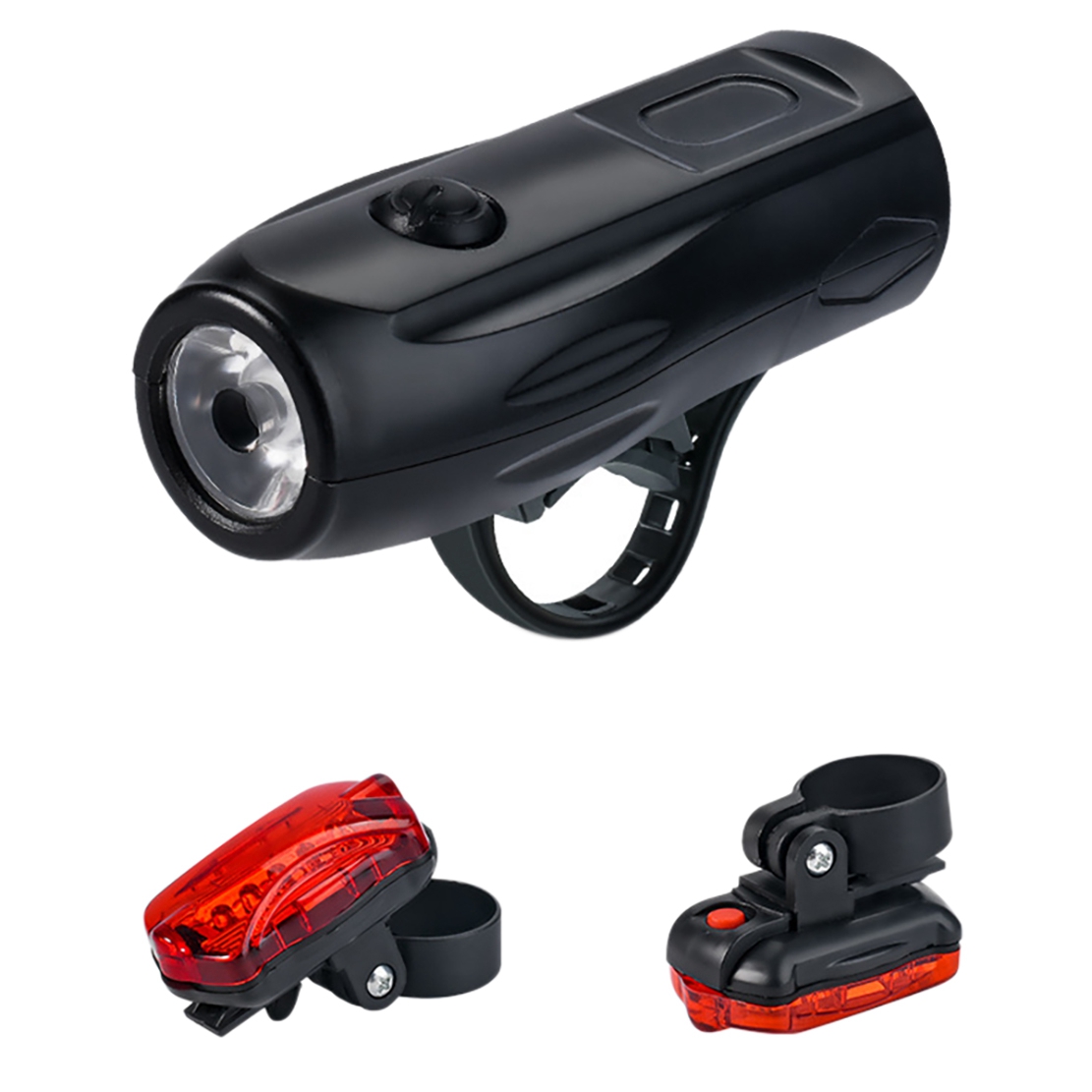 FORIDE Bike Light Set, Super Bright Waterproof Cycling Lights and Bike Taillight,5 Light Mode Fits All Bicycles Night Riding