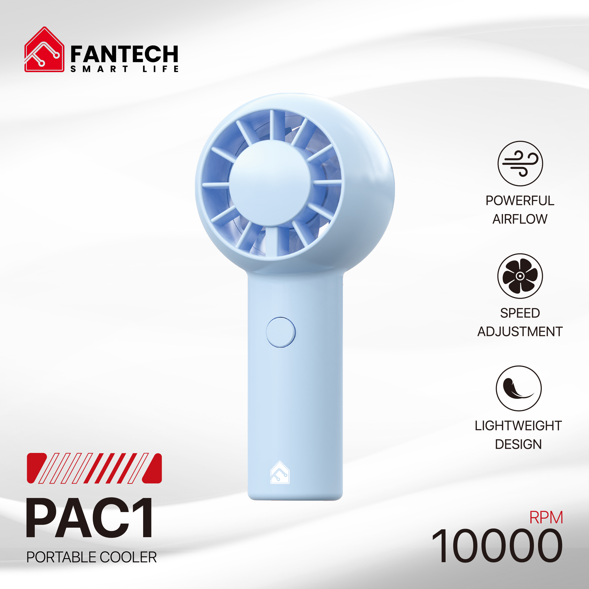 FANTECH PAC1 PORTABLE COOLER (BLUE )