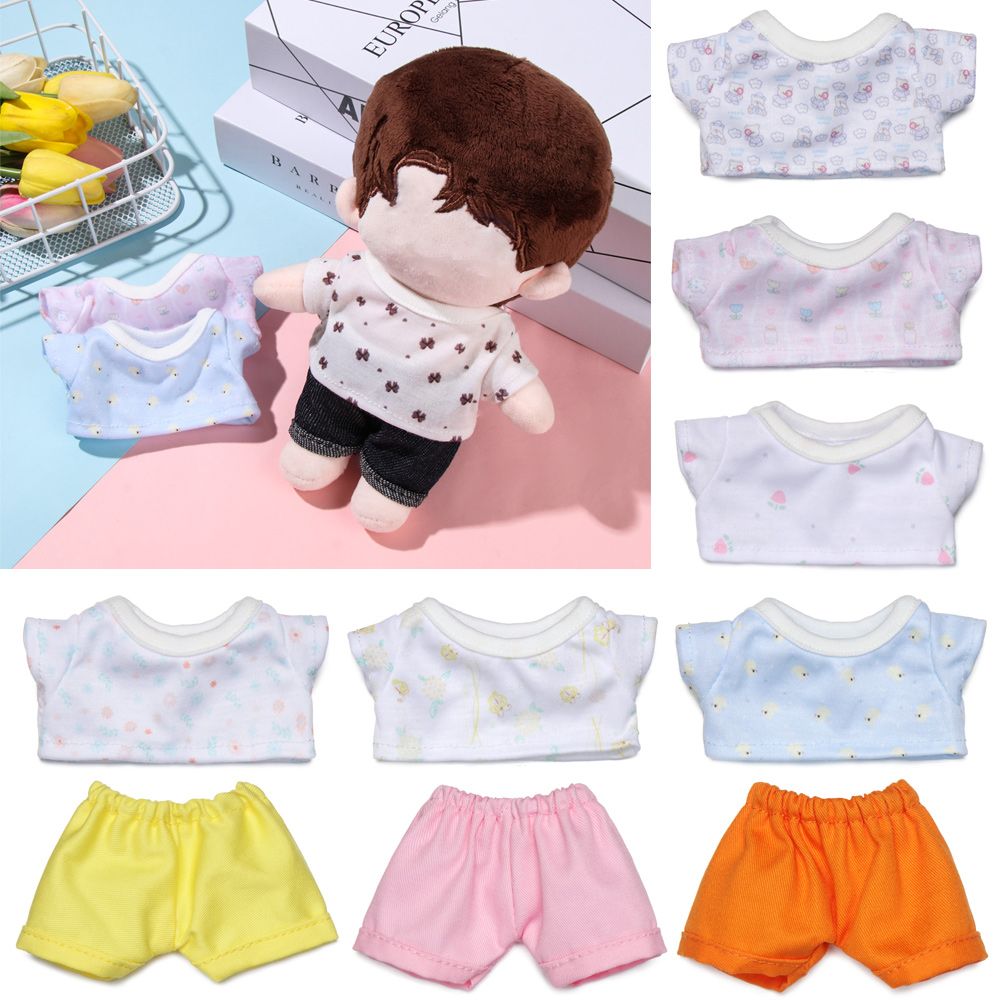 Gift DIY Dress Up Small Pants Mini Shirt Doll Outfit Plush Doll's Clothes