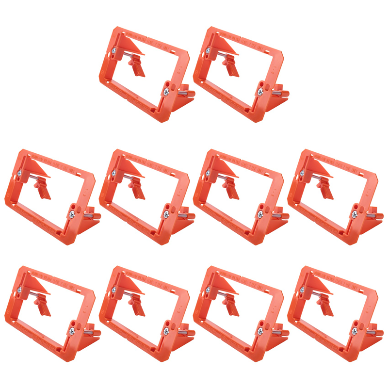 NAMUNY Low Voltage Mounting Bracket 1 Gang Multipurpose Drywall Mounting Wall Plate Bracket - (Single Gang, 10 Pack)