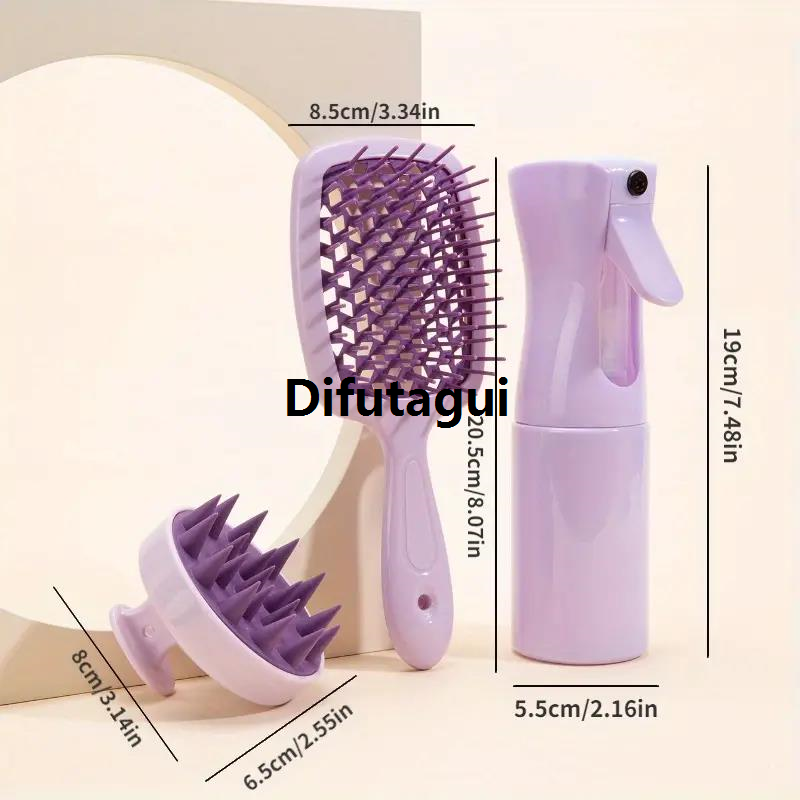 Difutagui Salon Massage Comb Comb Massage Scalp Piece Set/23 Hollow New style Shampoo Brush Shower Shampoo Spray Bottle Hair Tools