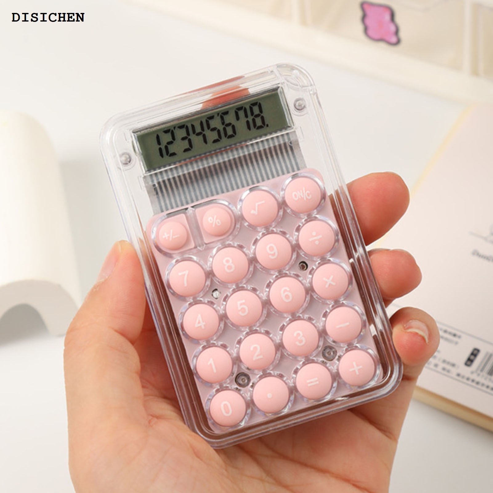 DISICHEN New style Calculator Learning Accounting Mini Portable 8 Display Calculator Fashion Candy Color Office school Supplies Stationery
