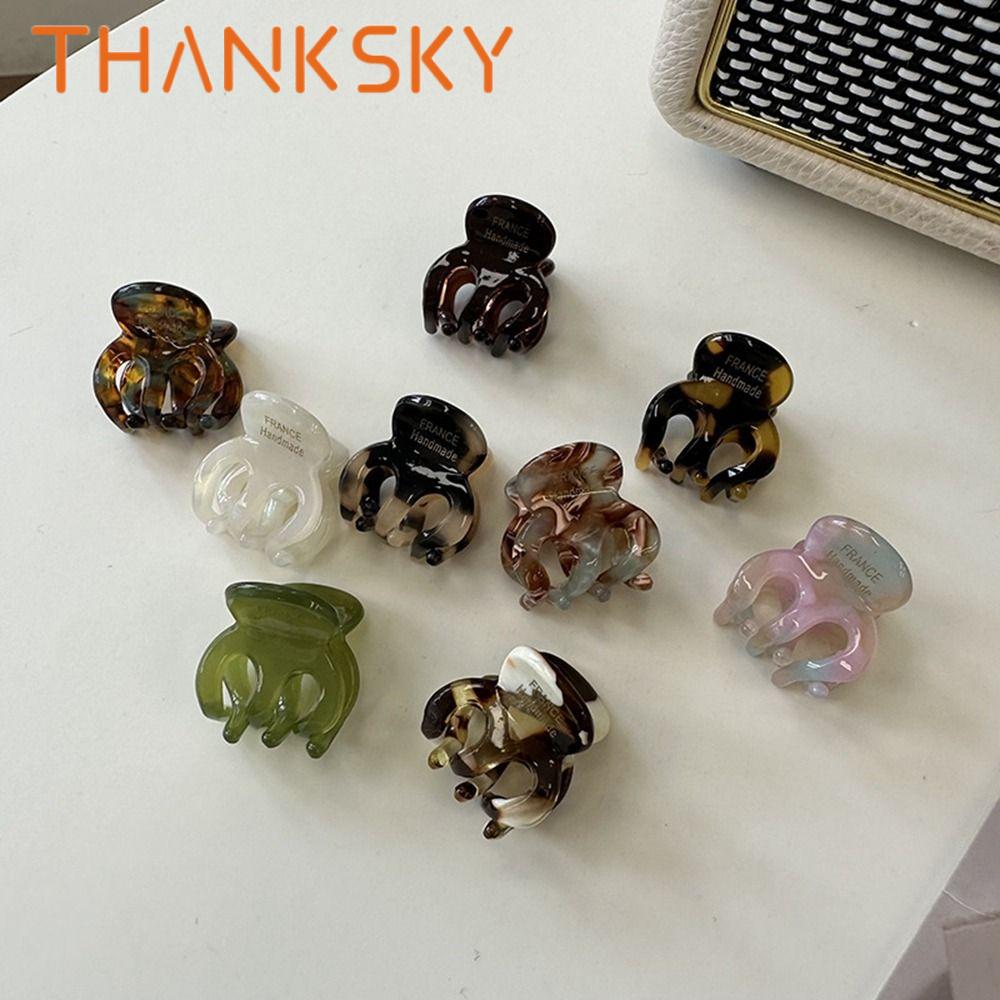 Creative Cute Geometry Shape Acetate Hairpin French Female Hair Accessories Small Hair Clip Headwear Mini Hair Claw