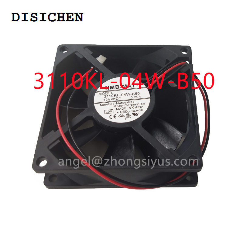 DISICHEN Bargain price Brand new FANUC FAN 2404KL-04W-B59 1Pcs Brand New for NMB-MAT 7 2404KL-04W-B59 6010 60*60*10MM 12V 0.35A 3pin Server Cooling Fan