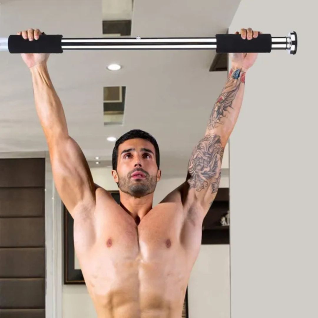Doorway Pull Up Bar, Heavy Duty Multi-Grip Chin Up Bar Exercise Fitness Bar, Upper Body Workout Bar Home Gym Equipment Trainer Plus Over