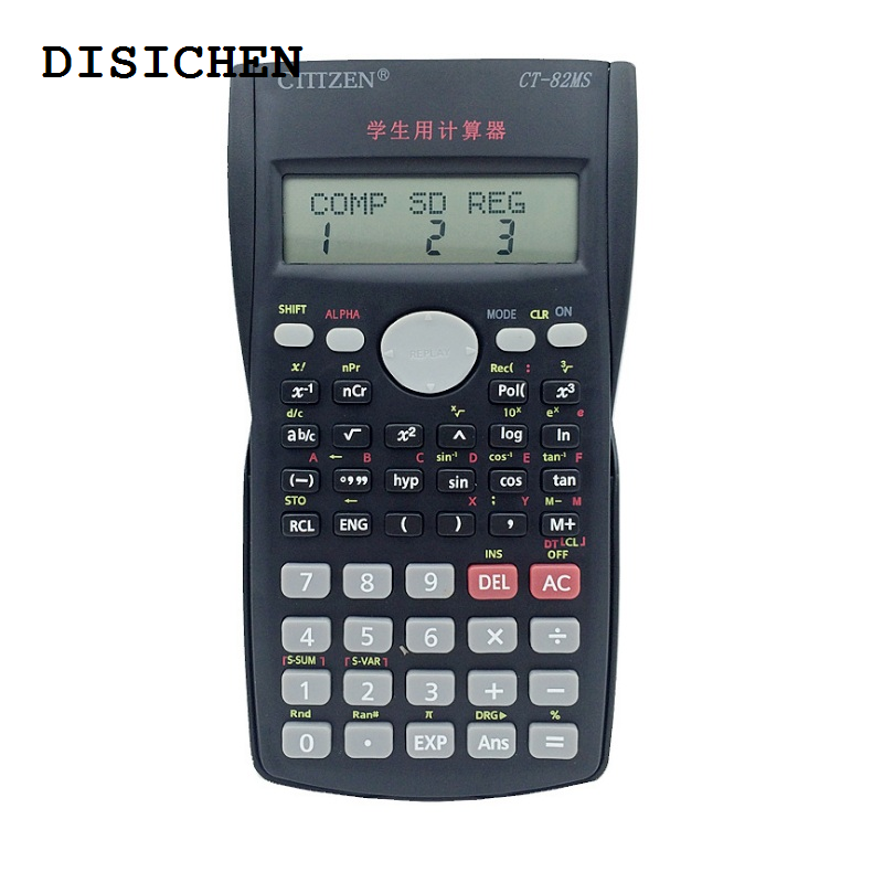 DISICHEN 2025 New Handheld Compact Scientific Calculator 12 Digit 2-Line Large Display Statistics Mathematics Log with 240 Plus Fraction Function