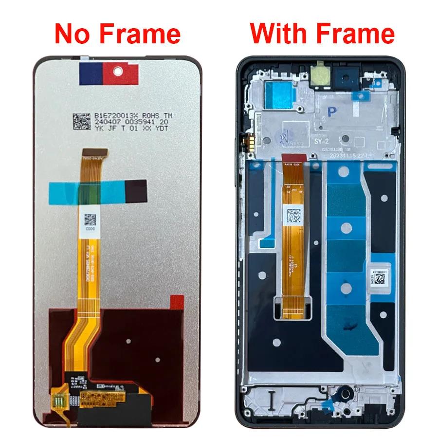 HOT 6.72'' For Realme C67 4G RMX3890 LCD Display With Frame Touch Screen Digitizer Assembly For Realme C67 4G Screen Replacement