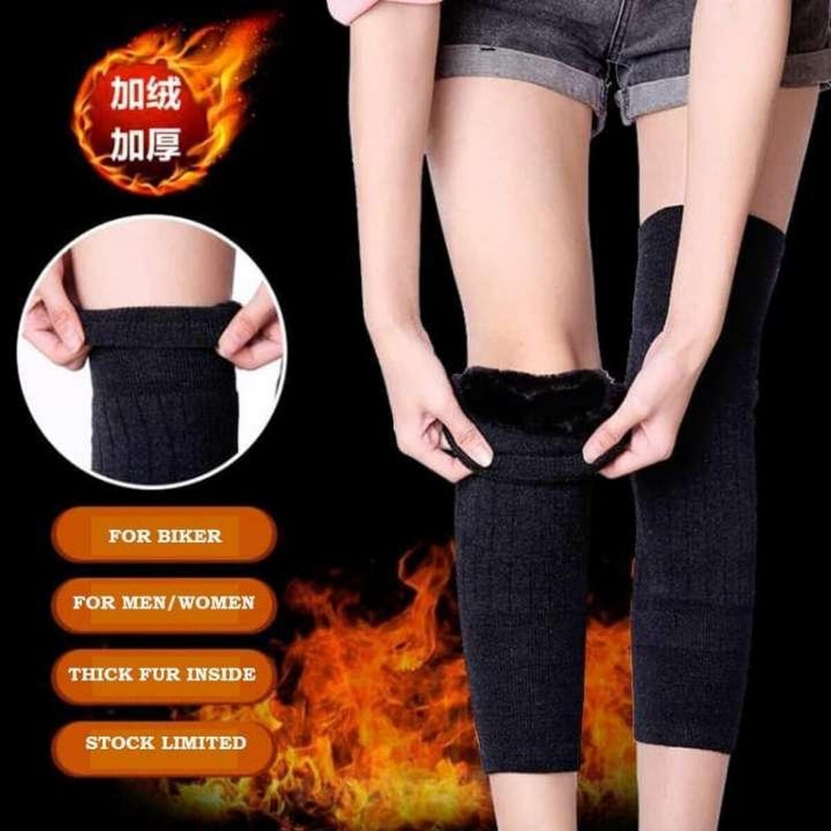 Warm Wool Knee Warmer for Nepal Winter | Thermal Knee Support for Arthritis, Joint Pain & Sports Recovery | Best Knee Protection for Cold Weather, Older Adults, and Active People