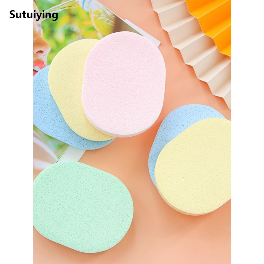 Sutuiying Cleaning And Makeup Removal Tools Exfoliator Spa Massage Facial High Quality Cleaning Sponge Makeup Natural Wood Pulp Sponge Ventilate