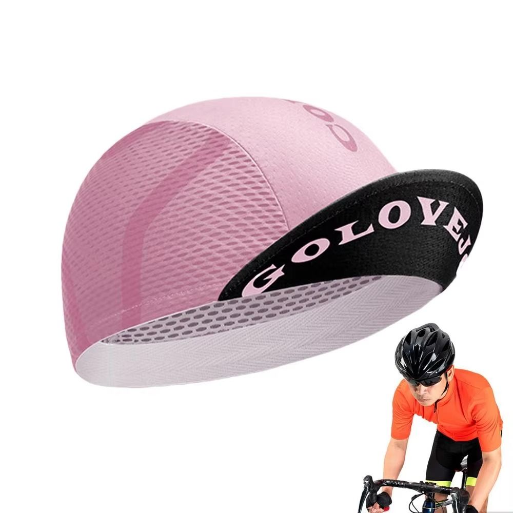 Outdoors Sports Hats Cloth Summer Cycling Cap Breathable Lightweight Road Bicycle Cap Quick Dry Sweat Wicking Colorful Bike Headwear Hiking Running Skiing