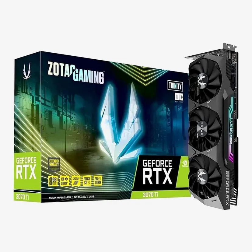 ZOTAC Gaming GeForce RTX™ 3070 Ti Trinity OC 8GB GDDR6X 256-bit 19 Gbps PCIE 4.0 Gaming Graphics Card