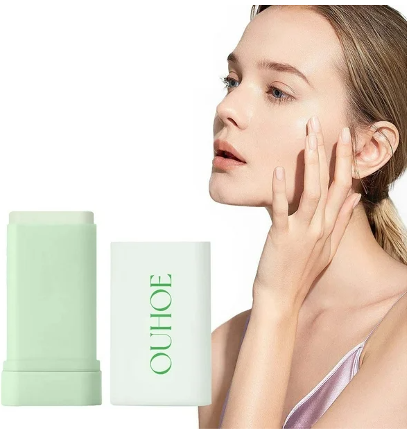 1 Piece OUHOE Natural Sunscreen Stick SPF 50+ - Powerful UV Protection with Invisible Finish | Water-Resistant, Face-Friendly Sunblock | Summer Skincare Essential