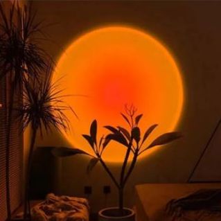 Sunset Lamp Light Lamp Rainbow Floor Lamp Sun Never Sets Projection Night Light With