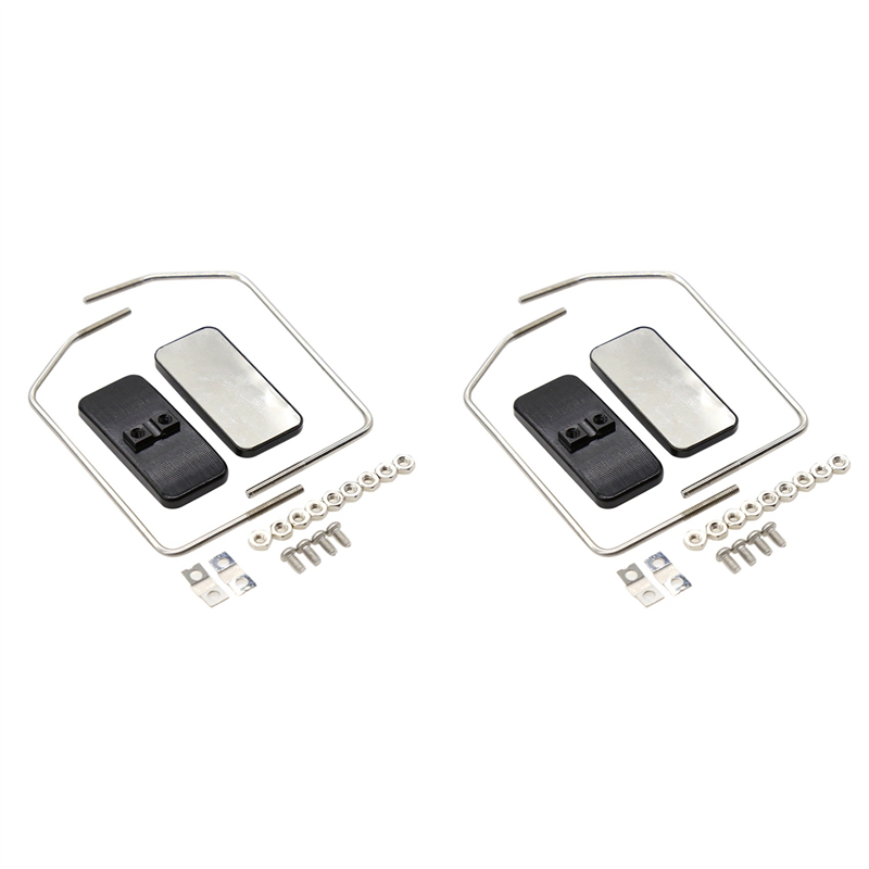 JINMY 2X Metal Rearview Mirror for 1/10 RC Crawler Car TRX4 D90 SCX10 1/14 Truck MAN Parts