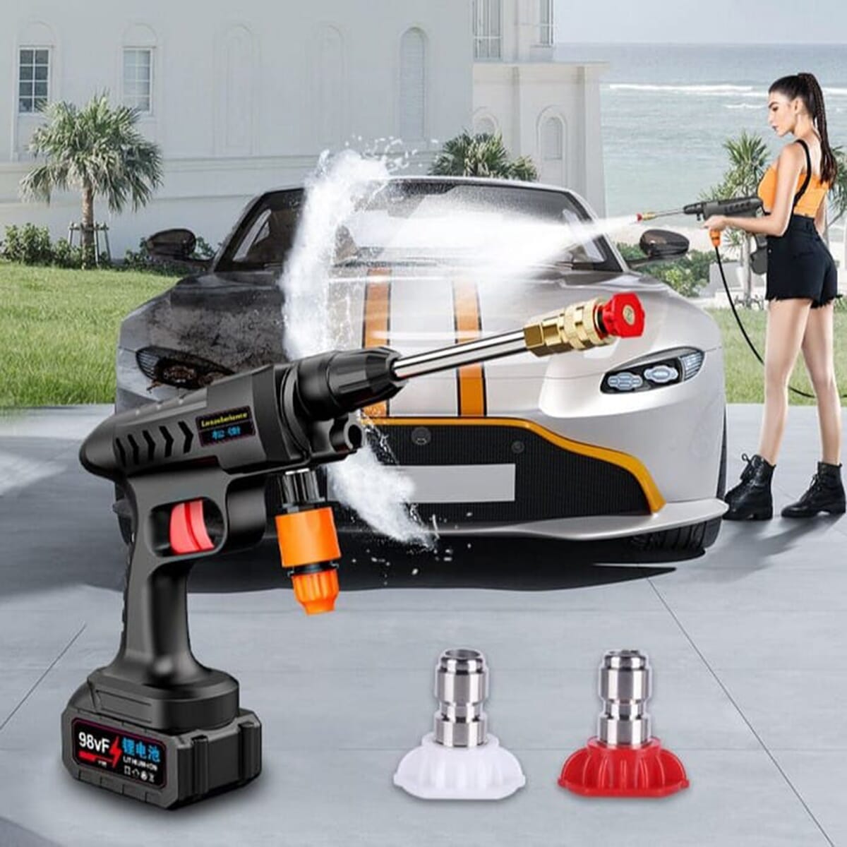 Portable Electric Cordless High Pressure SprayWasher