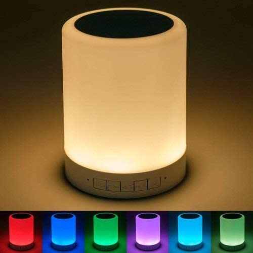 Night Light Bluetooth Speaker - 2-in-1 Wireless Speaker with Color Changing LED