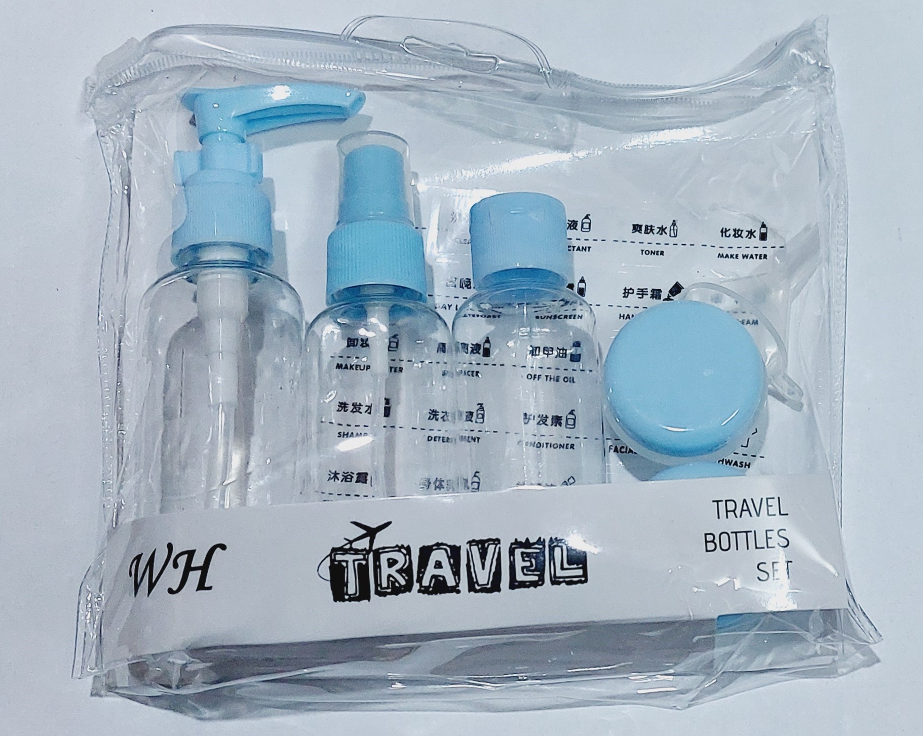 VaryGood 5 in1 Refillable Containers Travel Kit Set