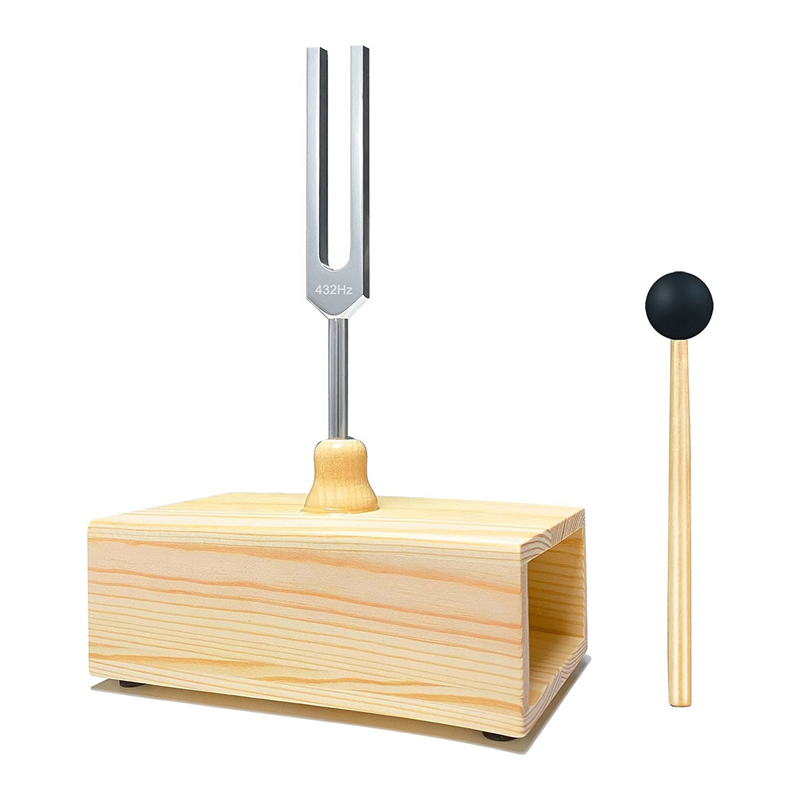 ZOROOM 3X 432 Hz Tuning Fork with Resonance Box,for Sound Healing,Tuning Fork Resonance Teaching, Hearing Tests, Meditation